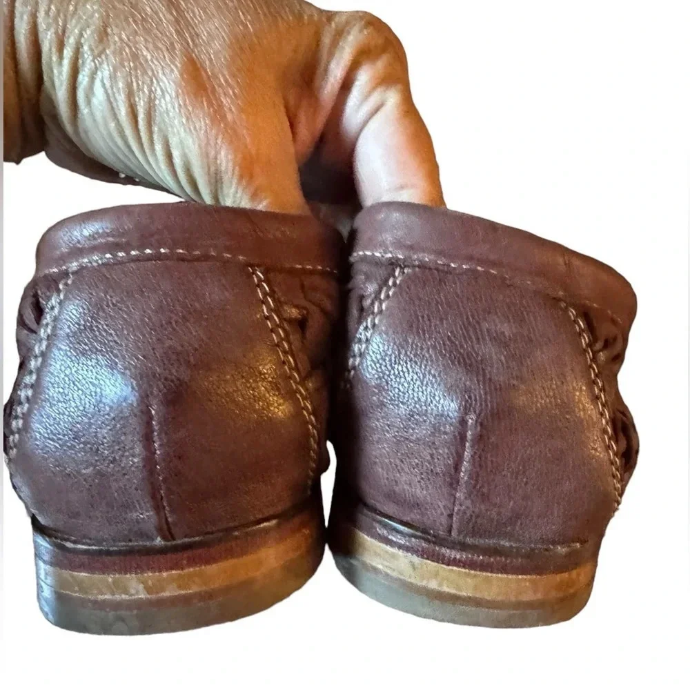 Cole Haan Nike Air Tremont Venetian Brown Leather Loafers Shoes 9.5